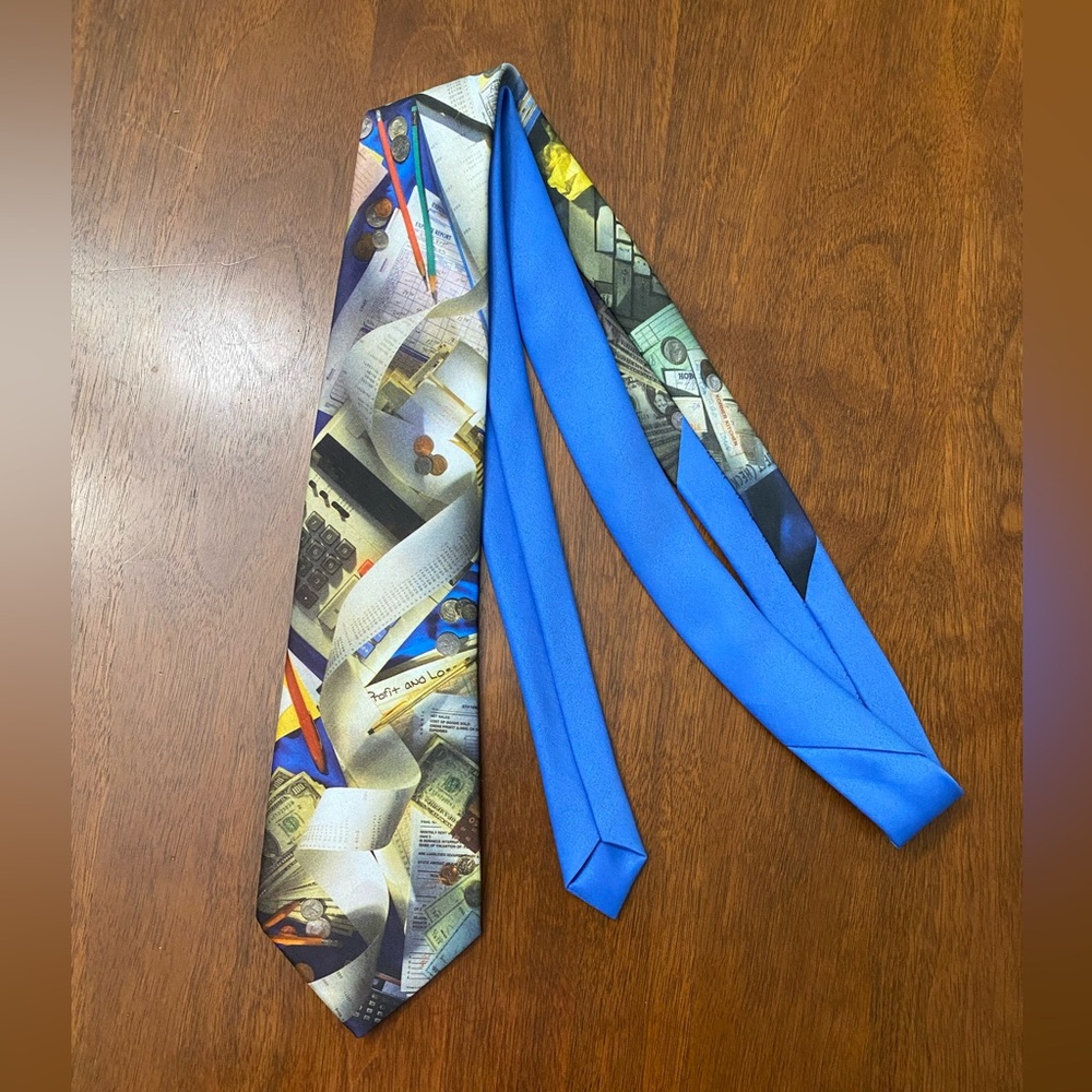Vintage Ralph Marlin Accountant Tie